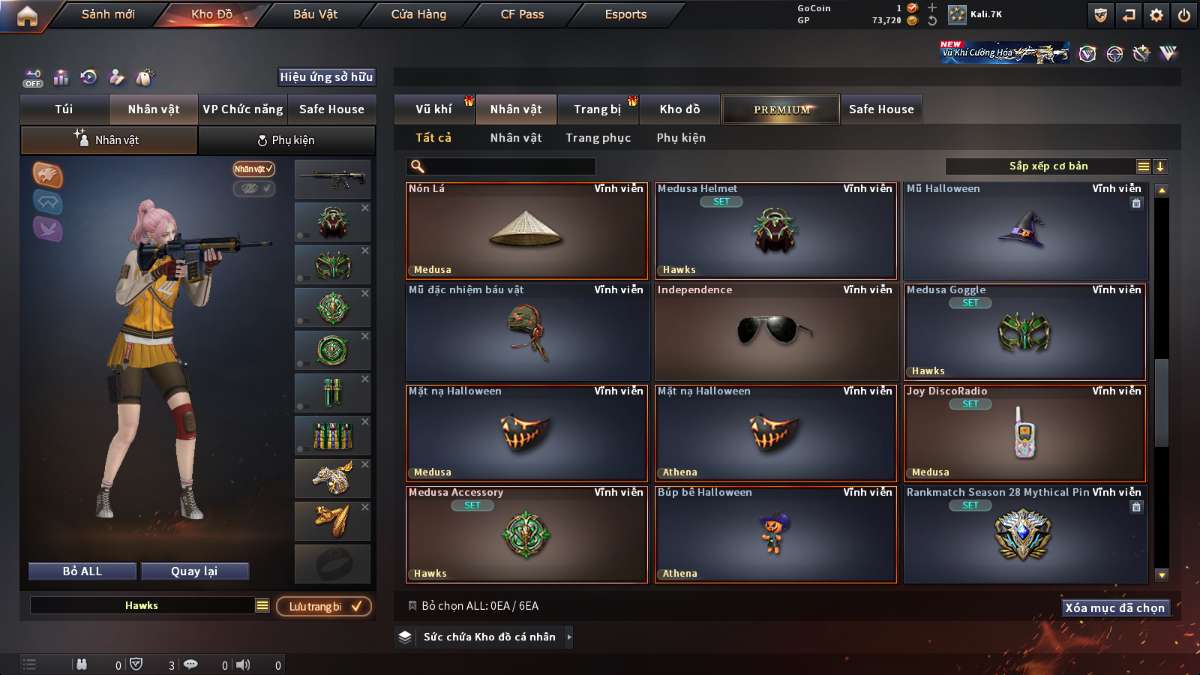 shop acc cf uy tin gia re